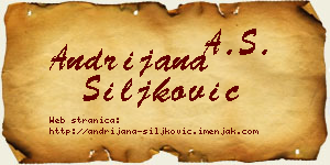Andrijana Šiljković vizit kartica